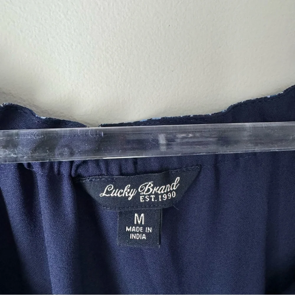 Lucky Brand Blue Paisley Western Dress - Picture 3 of 9